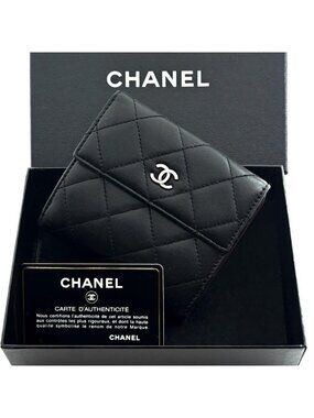 Chanel Wallet Matlasse Lambskin Snap Bifold